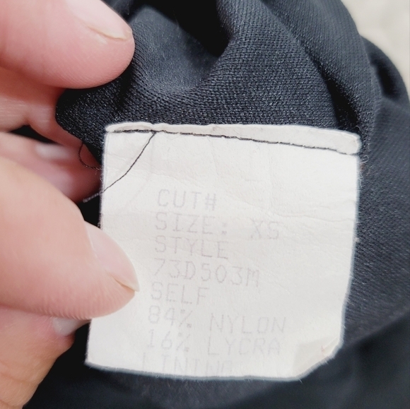 T BY TADASHI VINTAGE BLACK RUCHED STRAPLESS MINI DRESS, SZ XS - Picture 10 of 13